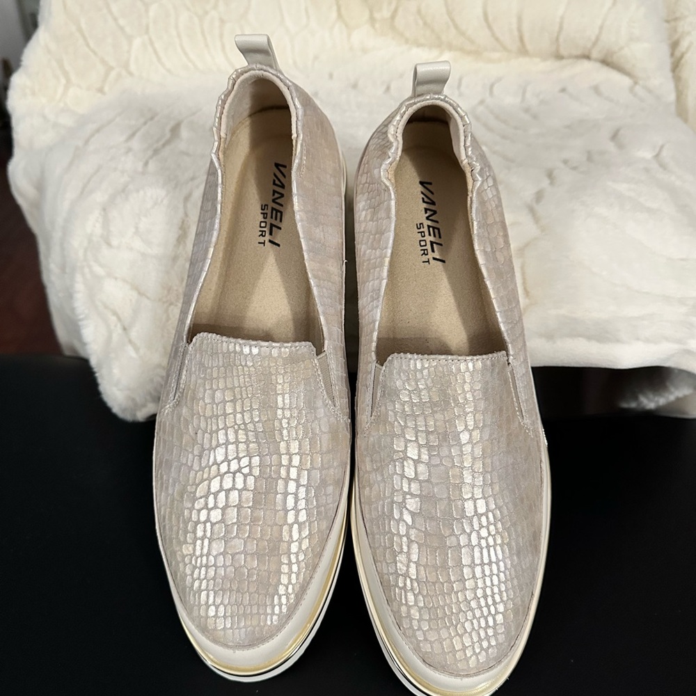 Vaneli Sport Metallic Slip-On Shoes
